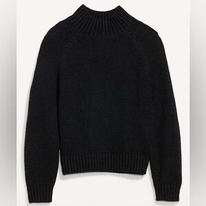 Black Mock-Neck Sweater